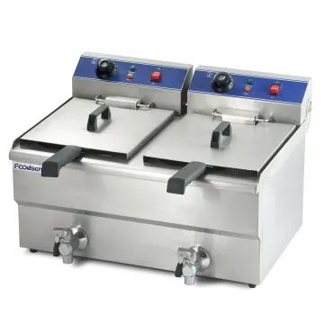 Commercial Deep Fryers Luxury Deep Fryer for Fried Chicken with 2 Tank 2 Basket