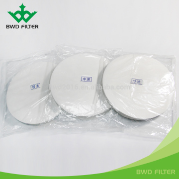 Made in China diameter 12.5cm lab special filter paper
