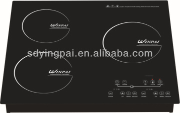 crystal glass 3burners induction
