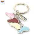 Metal promotional keyring with custom logo