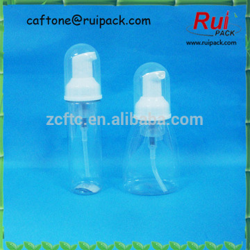 PET foam bottle with foam pump, 50ml, 70ml, 80ml plastic empty bottle, clear hand wash bottle