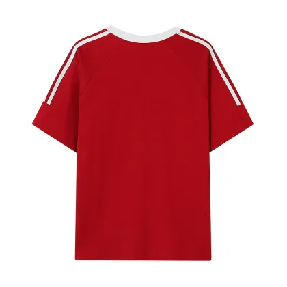 Custom Striped T-Shirts S-3XL 240 Gsm