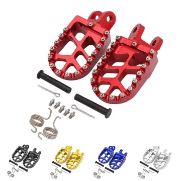 Forged Aluminum Front Pedal Pegs with Slingshot for CR80/CR85 FR Wheel/XR250/XR400/XR600/XR650/KLR650