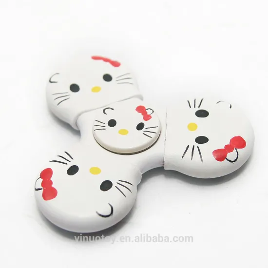 Hot sale trendy fidget spinner with adorable cute Hello Kitty