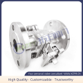 China Two-piece flange high platform ball valve Manufactory