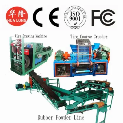 Waste Tire Recycle Plant Shred Tire Machinery