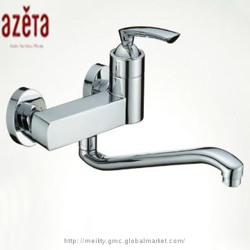 Newly Brass Chrome Wall Kitchen Tap