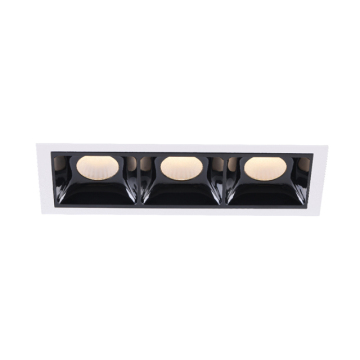 Anti-Glare Square Double Head LED Recessed Downlight - Hot Selling 3*7W Aluminum Lamp Body Material