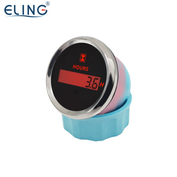52mm Digital Hour Meter Gauge with Red Backlight - 12V/24V Compatible