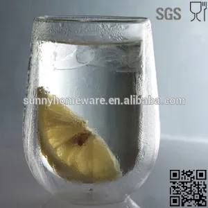 pyrex double walled glass