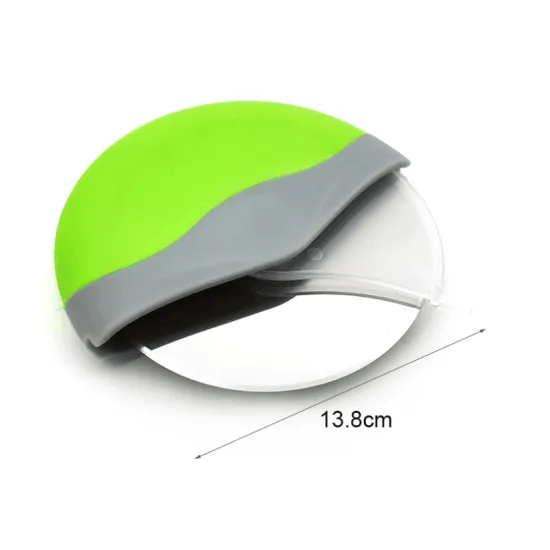 Small easy to store Colorful roller pizza accessories knife stainless steel easyclean pizza cutter