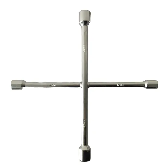 Universal 4-Way Cross Lug Tire Spanner Wrench