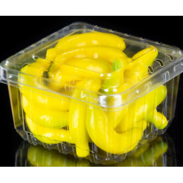 Caixa de embalagem de frutas com aberturas