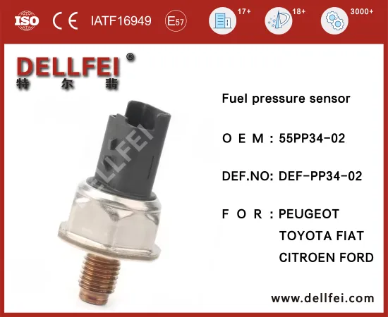 New Genuine for CITROEN,FIAT,FORD,PEUGEOT,TOYOTA Fuel Rail Pressure Regulator Sensor 55PP34-02