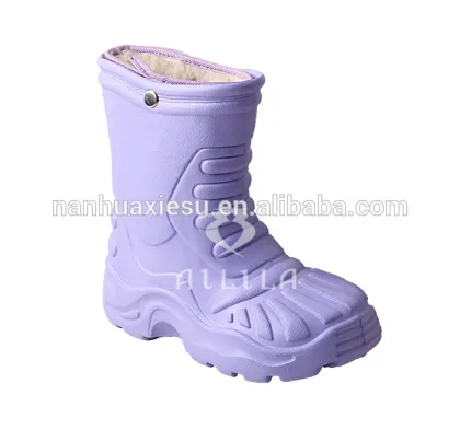 Warm winter rain boots