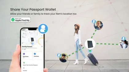 C Anti Lost: Find My Wallet with Wireless Charging Locator Card Case