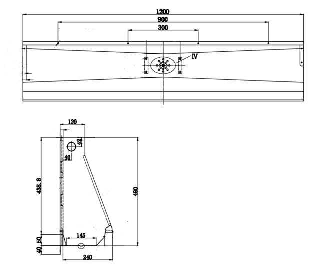 Wall mounted urinal for easy installation