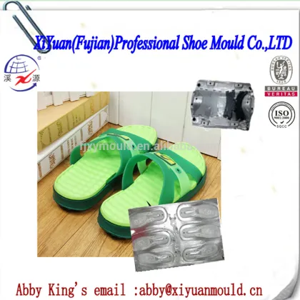 combined Unisex EVA shoe sole mould and PVC slipper uppers strap mould making