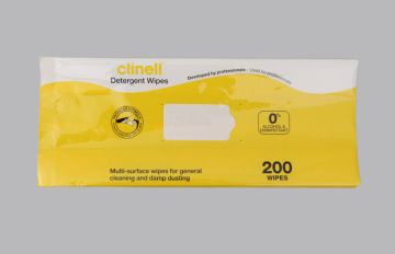 Adhesive Sticker Gusset Wet Wipes Packaging Bag , Heat Seal