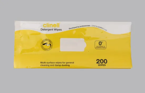 Adhesive Sticker Gusset Wet Wipes Packaging Bag , Heat Seal