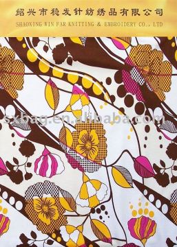 95%R 5% SP RAYON PRINT KNITTED FABRIC