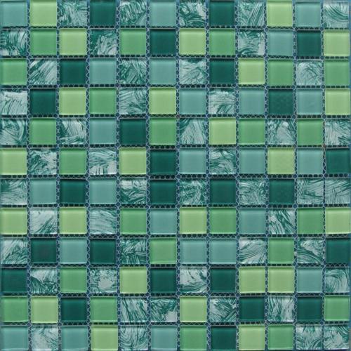 Color Mixed Doodle Glass Mosaic