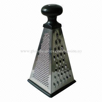 Stainless Steel 4-sides Grater, Made of Stainless Steel and Plastic