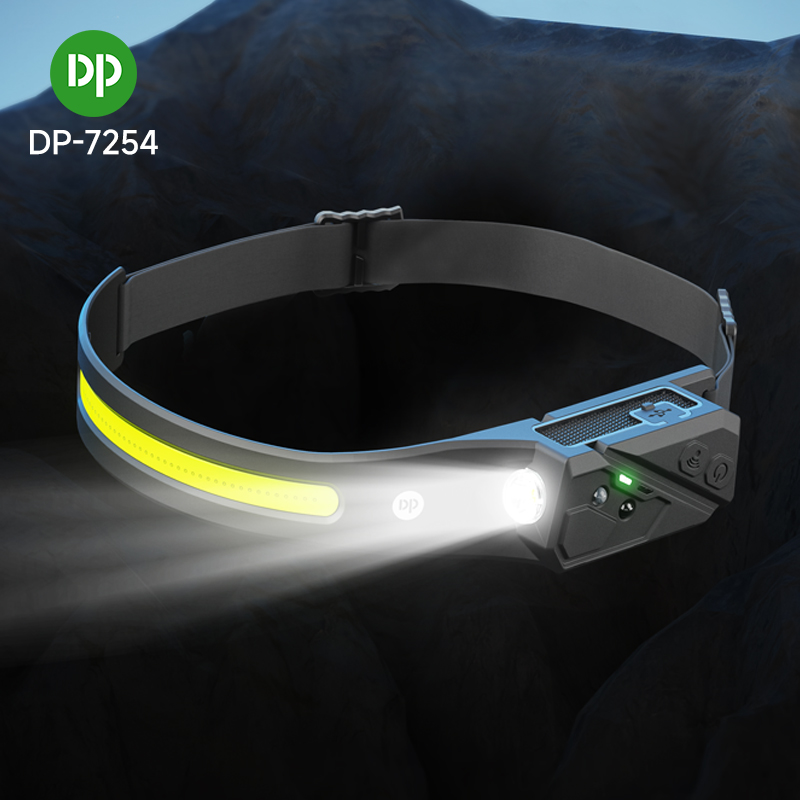 USB Lithium Rechargeable XPE LED Motion Sensor Headlamp