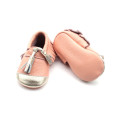 Newborn Baby Moccasins Tassel Unisex Genuine Leather Baby Moccasins Supplier