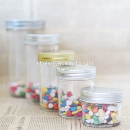 ECO Mini Wide Mouth 8oz Weck Mason Jars with gold lid