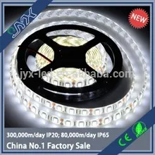 portable led light strip 5050 60led /m led strip white single sided pcb 4.8w/m DC12V IP20 flat led light strip
