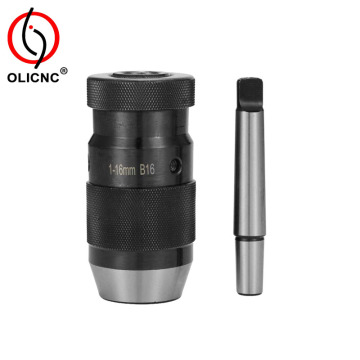 1-16mm B16 Keyless Drill Chuck dengan MT2 Arbors untuk Industri Jentera