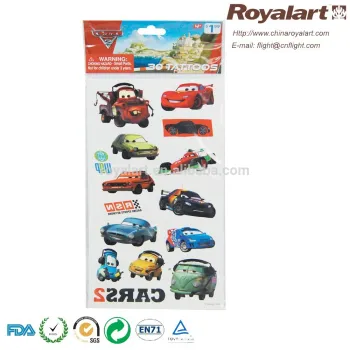 kids 3d car cartoon sticker
