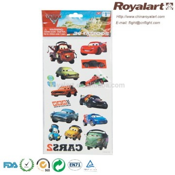 kids 3d car cartoon sticker