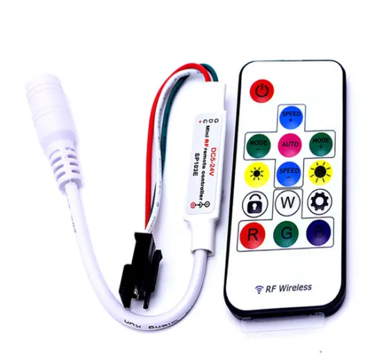 SP103E Mini RF 14-Key DC5-24V 1042 Pixel LED Addressable RGB LED Strip Controller