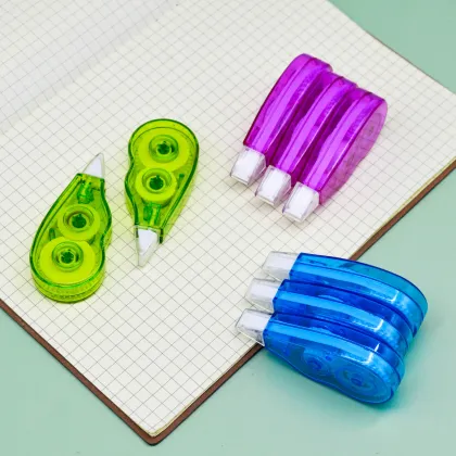 HotSelling 5mm x 5m PET White Correction Tape for Kids School Stationery