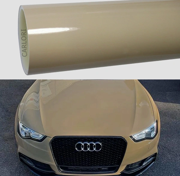 super gloss light yellow car vinyl wrap China Manufacturer