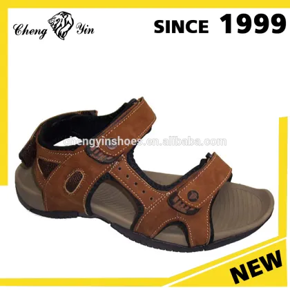 Factory Direct Sale Rubber Outsole Greek Genuine Leather Funny Sandals
