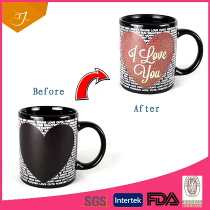 11oz Standard heat sensitive color changing mugs