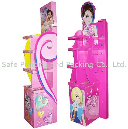 Pantone Color Corrugated Greeting Card Cardboard Display For Promotion