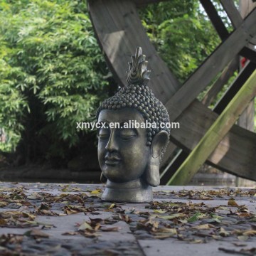 Handicraft religious buddha resin head for garden decoration