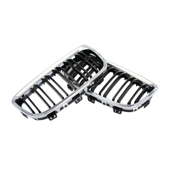 ABS Gloss Black Dual Grille Front Bumper Parts for BMW 1 Series F20 (2011-2013)