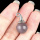 Grey Agate 12mm Balls & Spheres Silver Wizard Cap Pendant for Making Jewlery Stone Beads Halloween Charms Decor Gift