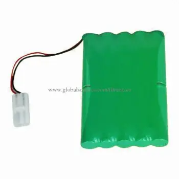 Rechargeable NiMH Battery Pack with AA Size, 2,300mAh Capacity, 12V Voltage