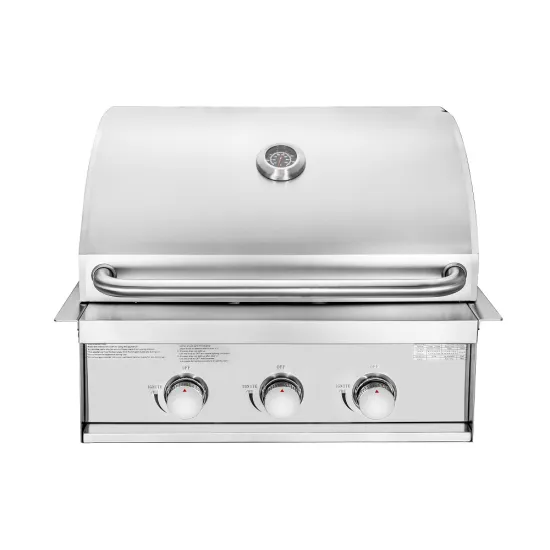 3 Burner Built In Gas Grill