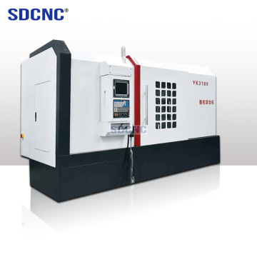 CHINA CNC Gear Hobbing Machine YK3180 - 4 Axis Gear Cutting Machine
