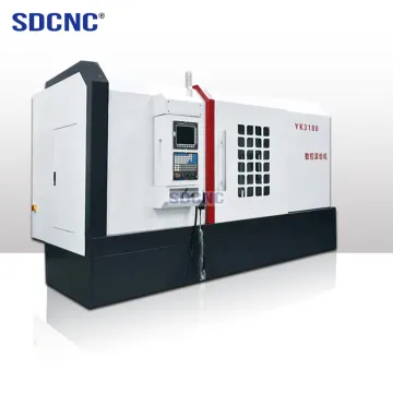 CHINA CNC Gear Hobbing Machine YK3180 - 4 Axis Gear Cutting Machine