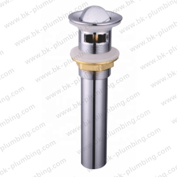 Modern Brass Lavatory Sink Drain and Pop Up Waste Drainer with Overflow