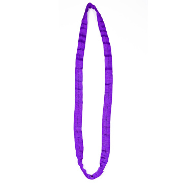 1 Ton 1M To 10M Length Cheap Price Polyester 1T Round Lifting Sling Belt Purple Color Safety Factor 8:1 7:1