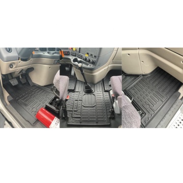 All Weather 3D 5D TPV TPO TPE Truck Floor Mats For Freightliner Cascadia 113 & 125 2018 2019 2020